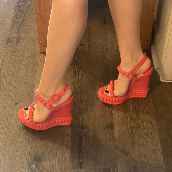 authentic Christian Louboutin wedges - Picture 12 of 16